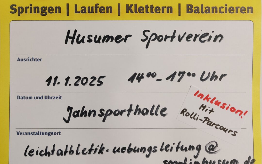 Kinderolympiade – Vorlauf am 11.01.2025