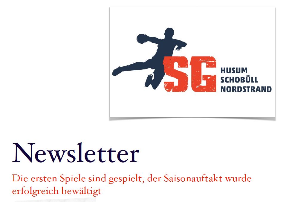 Newsletter der Handball SG – Erfolgreicher Saisonauftakt